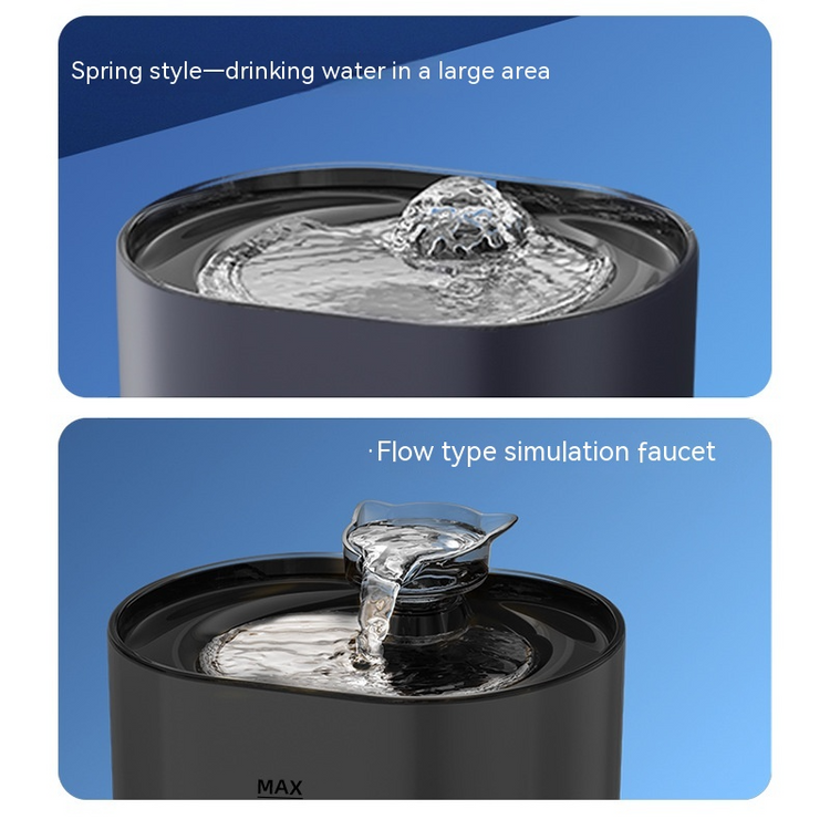 Muffy American standard cat water fountain with 24pcs, featuring a sleek design and flowing water for pets.