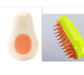 Muffy avocado green USB pet brush with ergonomic handle and bristles for gentle grooming of cats and dogs