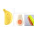 Muffy avocado green USB pet brush with ergonomic handle and metal bristles for gentle grooming of dogs and cats.