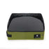 Black portable folding cat litter box by Muffy, designed for outdoor travel, with a compact 40x30x10cm size and easy foldable design.