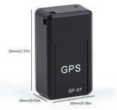 Black Muffy GPS tracker device with sleek design, used for real-time location tracking and security purposes.