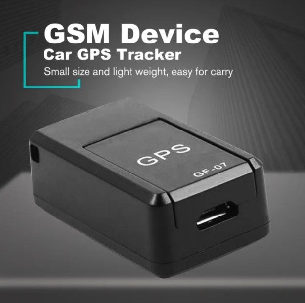Black Muffy GPS tracker device with compact design, featuring a sleek, portable shape suitable for tracking on-the-go.