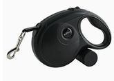 Blue Muffy automatic retractable leash for household pets, 5 meters, with a comfortable handle and durable design.