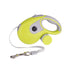 Blue Muffy automatic retractable leash for household pets, 5 meters, with a comfortable grip and sturdy design.