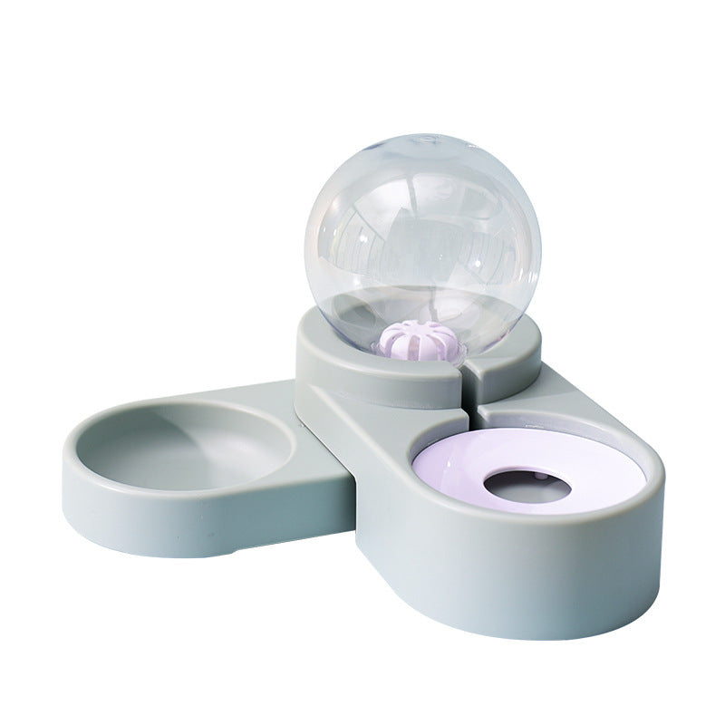 Blue Muffy automatic pet water bowl with a sleek design, providing fresh water for cats and dogs.
