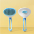 Blue Muffy pet hair removal comb with coarse needles, 19x10cm, designed for effective grooming and removing pet hair.