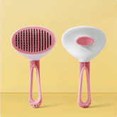 Blue Muffy pet hair removal comb with coarse needles, 19x10cm, designed for effective pet hair grooming.