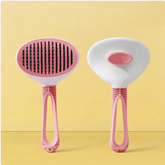 Blue Muffy pet hair removal comb with coarse needles, 19x10cm, designed for removing loose pet hair effectively.