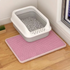 Brown double-layer cat litter mat by Muffy with textured surface, measuring 70 x 120 cm, designed to catch litter.