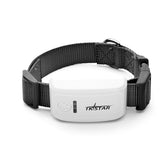 Muffy TK909 Pet Satellite GPS Tracker with lifetime app access, showing device and smartphone app interface for pet location tracking.