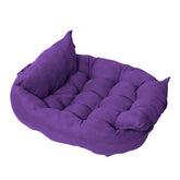 Dark green Muffy customizable multifunctional folding pet cushion with padded surface and versatile design for pets.