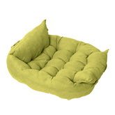 Dark green customizable Muffy multifunctional folding pet cushion with soft fabric and adjustable design for pets&