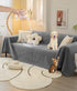 Dark grey Muffy Beacon Pet Sofa Cover for Couch, waterproof and protective for pet owners, fits 71x118-inch couches.