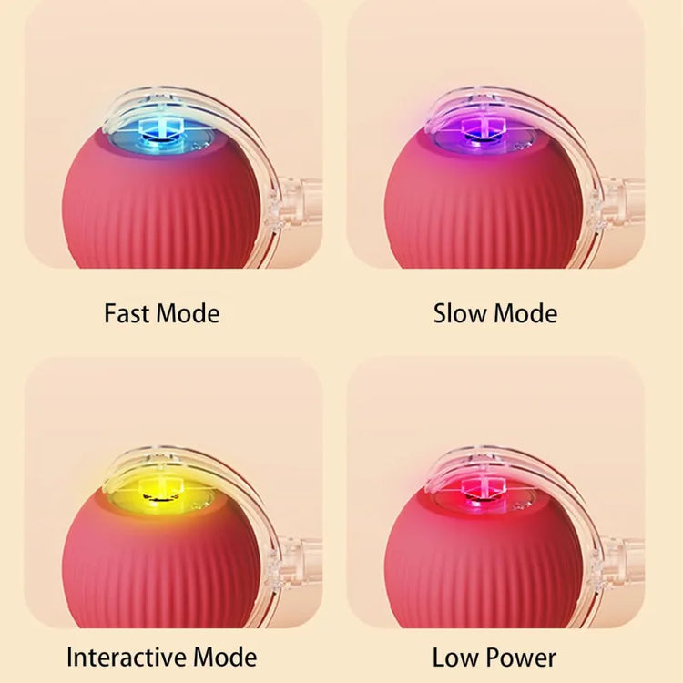 Green Muffy 360 Smart Automatic Rolling Pet Ball with 3-level adjustable speed for interactive play with cats and dogs.