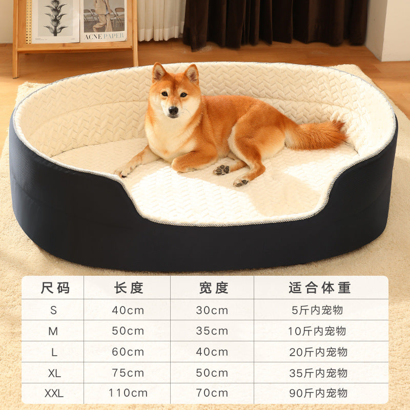 Green Muffy universal pet dog bed with removable washable cover and plush cushioning for comfort.