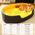 Muffy green universal dog bed with removable washable cover, plush fabric, and cushioned interior for pet comfort and easy cleaning.