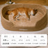 Green Muffy universal pet dog bed with removable washable cover, soft and comfortable for small to medium dogs.