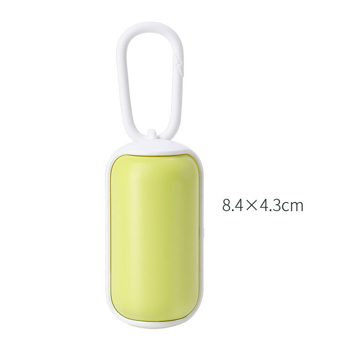 Grey portable pet litter box and dog toilet picker by Muffy, compact and convenient for easy pet waste management.