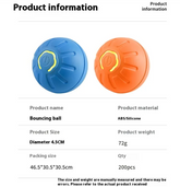 Blue Muffy Smart Dog Toy Ball with jumping feature, designed for interactive play and dog entertainment.