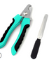 Light blue Muffy retractable pet brush for hair removal and grooming, featuring a comb design for easy fur cleaning.