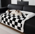 Muffy plush thickened warm pet bed for dogs and cats in khaki, 75x75cm, with soft, cozy fabric for comfort and warmth