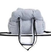 Muffy military green dog car seat bed with plush cushioning, designed for comfortable travel for medium to large dogs.