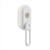 Muffy 3-in-1 electric pet brush set in milk brown with detachable grooming heads for gentle pet hair care.