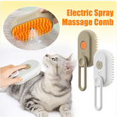 Muffy 3-in-1 electric pet brush set with milk brown color, featuring multiple attachments for grooming dogs and cats.