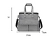 Grey Muffy pet travel bag with breathable mesh sides and sturdy handle for easy carrying and secure transport of small pets.
