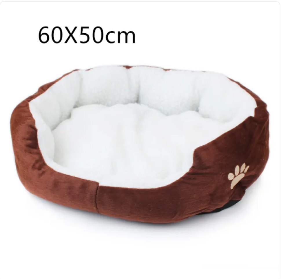 Pink Lamb Cashmere Kennel by Muffy, soft and cozy for pets, with plush lamb wool exterior and comfortable interior.