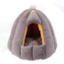 Pink enclosed warm cat litter box by Muffy designed for deep sleep comfort, featuring a cozy, private space for cats.