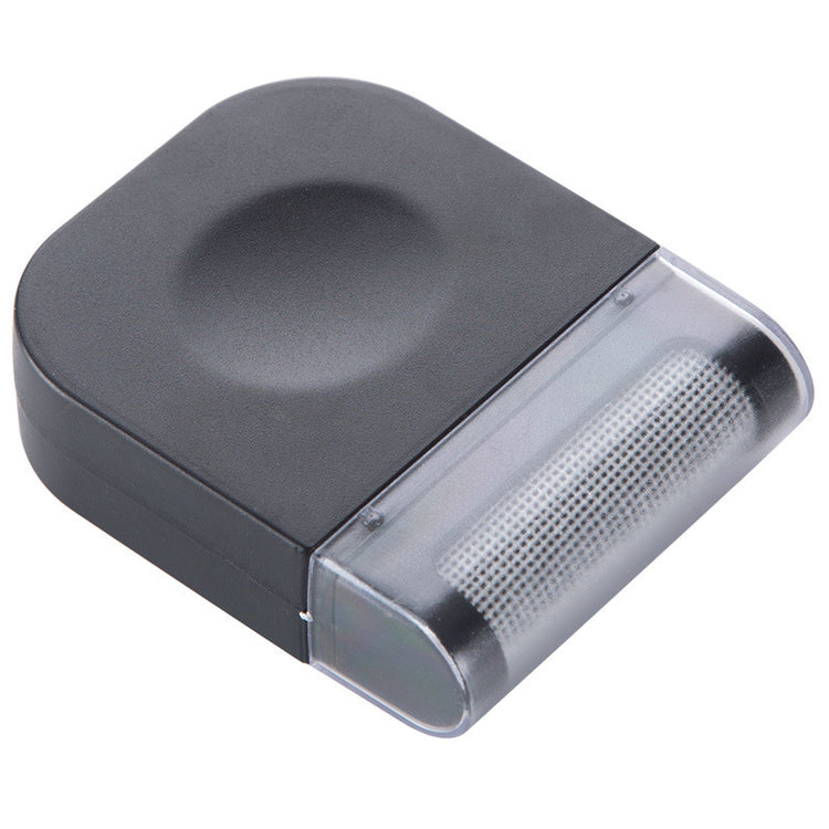 Muffy portable manual fabric shaver in white for pet hair removal, featuring a single-head design for removing lint and fuzz.