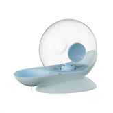 Gray Muffy Snail Cat Water Dispenser, automatic pet water bowl with snail-shaped design for fresh drinking water.