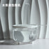 Muffy automatic cat water fountain with USB interface, green cover, white crystal elbow, designed for pet hydration.