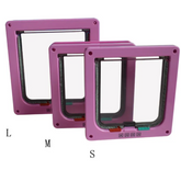 White Muffy lockable pet door showing a secure flap for easy pet access and safety.