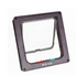 White Muffy lockable pet door with secure latch, designed for easy access and safety for cats and small dogs.