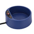 White Muffy Automatic Temperature Insulated Smart Pet Heating Bowl showing a pet drinking from it on a countertop.