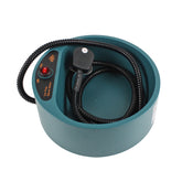 White Muffy automatic temperature-insulated smart pet heating bowl with digital controls and waterproof design for pets.